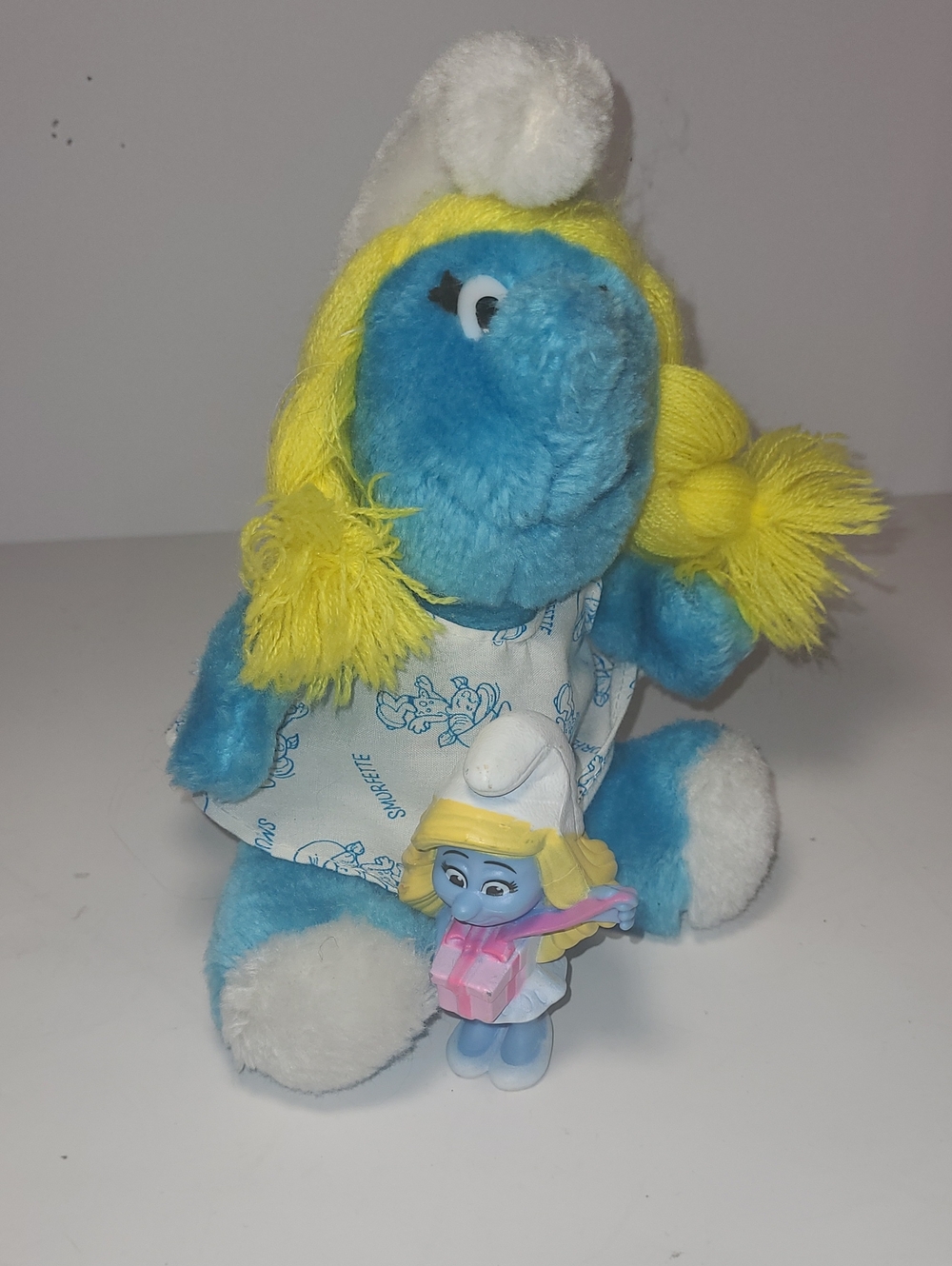 Smurfette Plush & Mini Figurine Set - Blue and Yellow